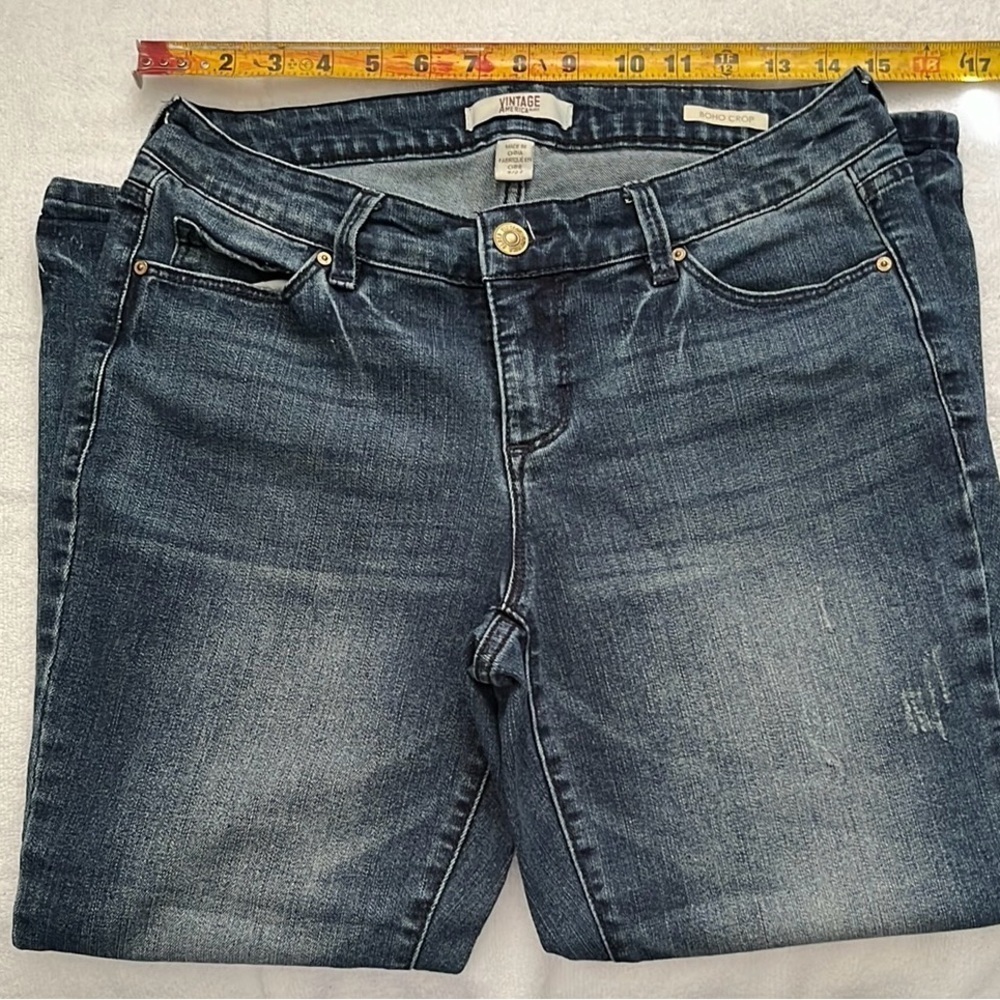 Women's Blue Jeans VINTAGE AMERICA used good condition - Picture 3 of 12